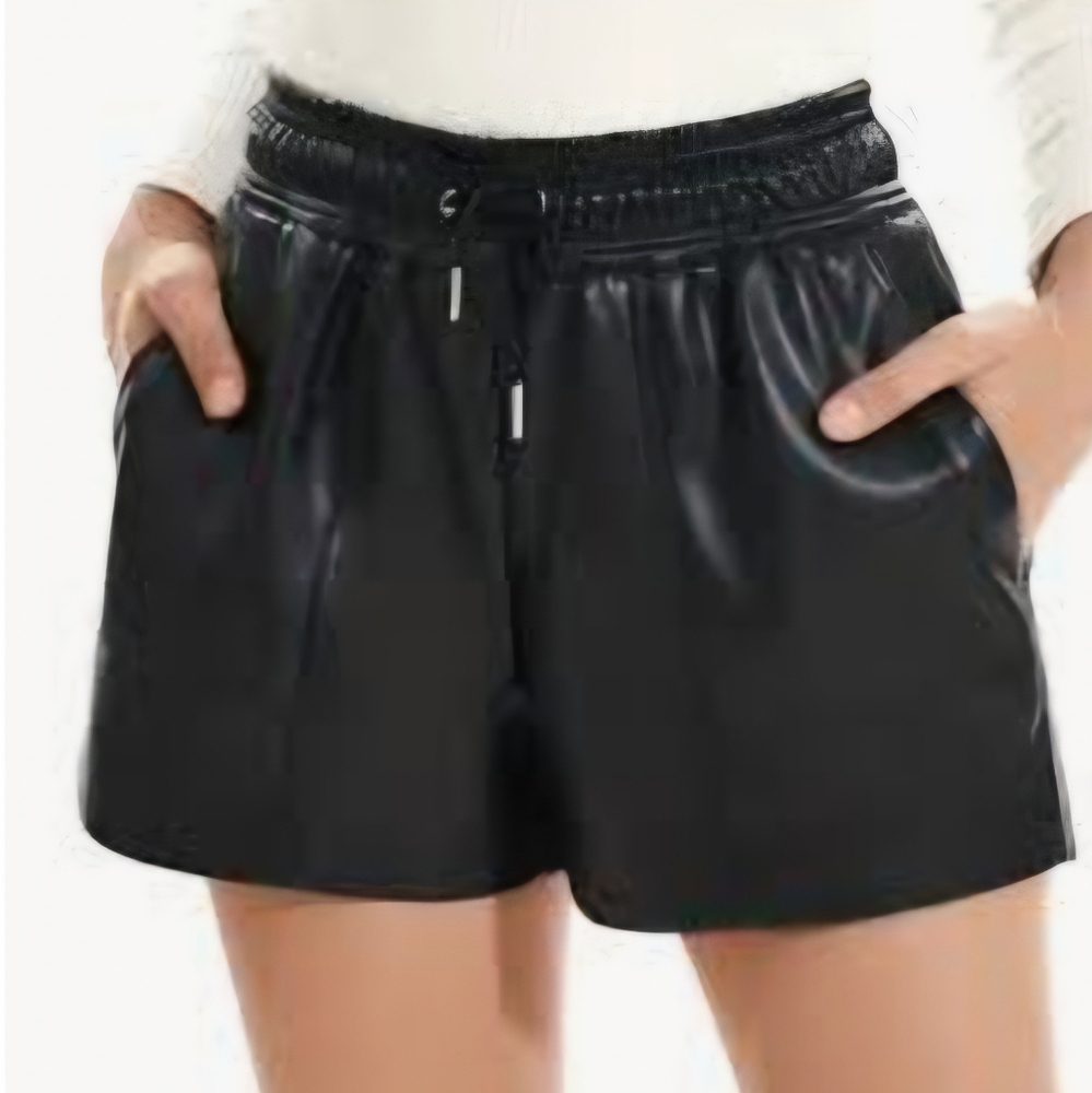 Faux Leather Shorts